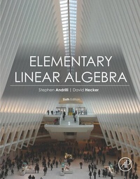 Abbildung von: Elementary Linear Algebra - Academic Press