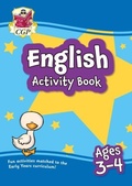 Cover: English Activity Book for Ages 3-4 (Preschool) - Coordination Group Publications Ltd (CGP)