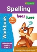 Cover: Spelling Workbook 2 for Kindergarten, Grade 1 and Grade 2 Sight Words ELA Linked to Common Core Standards - Perfect for classroom or home - Ages 5 - 8 - Foxton Books