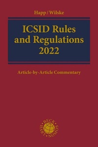 Abbildung von: ICSID Rules and Regulations 2022 - C.H.BECK