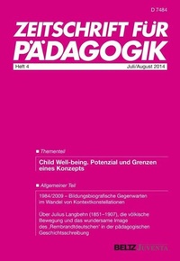 Abbildung von: Zeitschrift für Pädagogik 4/2014 - Beltz