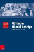 Cover: G&ouml;ttinger H&auml;ndel-Beitr&auml;ge, Band 23 - Vandenhoeck & Ruprecht
