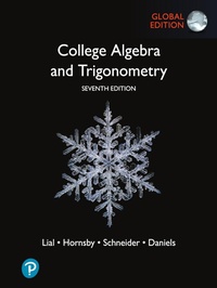 Abbildung von: College Algebra and Trigonometry, eBook, Global Edition - Pearson Education Limited