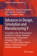 Cover: Advances in Design, Simulation and Manufacturing V - Springer