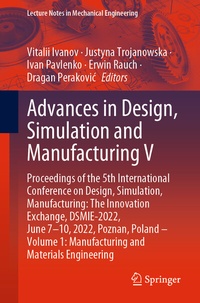 Abbildung von: Advances in Design, Simulation and Manufacturing V - Springer