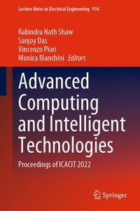 Enlarge image Cover: Advanced Computing and Intelligent Technologies - Springer