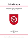 Cover: Mitteilungen des Vereins f&uuml;r die Geschichte und Altertumskunde von Erfurt, Heft 83 - Schmidt, Philipp