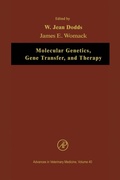Cover: Molecular Genetics, Gene Transfer, and Therapy - Academic Press