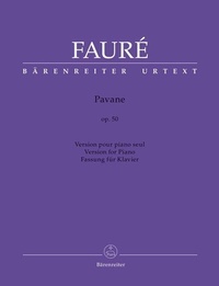 Abbildung von: Pavane für Klavier op. 50 - Baerenreiter-Verlag