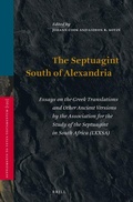 Cover: The Septuagint South of Alexandria - Brill