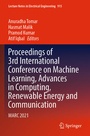 Cover: Proceedings of 3rd International Conference on Machine Learning, Advances in Computing, Renewable Energy and Communication - Springer