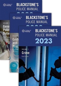 Abbildung von: Blackstone's Police Manuals Three Volume Set 2023 - Oxford University Press
