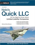 Cover: Nolo's Quick LLC - NOLO