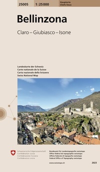 Abbildung von: 25005 Bellinzona - swisstopo
