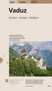 Abbildung von: 25025 Vaduz - swisstopo