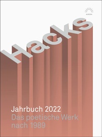 Abbildung von: Hacks Jahrbuch 2022 - Eulenspiegel Verlag