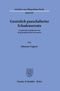 Bild: Gesetzlich pauschalierter Schadensersatz. - Duncker & Humblot