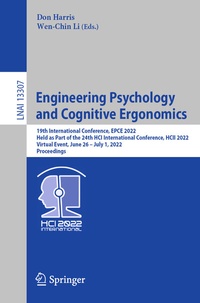 Abbildung von: Engineering Psychology and Cognitive Ergonomics - Springer