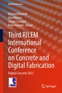 Cover: Third RILEM International Conference on Concrete and Digital Fabrication - Springer