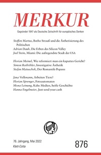 Abbildung von: MERKUR Gegründet 1947 als Deutsche Zeitschrift für europäisches Denken - 5/2022 - Klett-Cotta