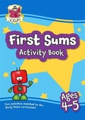 Cover: First Sums Activity Book for Ages 4-5 (Reception) - Coordination Group Publications Ltd (CGP)