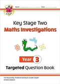 Cover: KS2 Maths Investigations Year 3 Targeted Question Book - Coordination Group Publications Ltd (CGP)