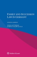Cover: Family and Succession Law in Germany - Wolters Kluwer