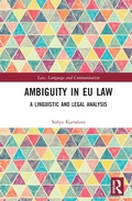 Cover: Ambiguity in EU Law - Routledge