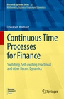 Cover: Continuous Time Processes for Finance - Springer