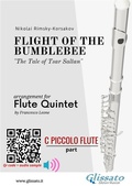 Cover: C piccolo Flute part: Flight of The Bumblebee for Flute Quintet - Glissato Edizioni Musicali