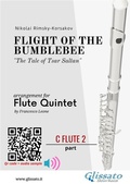 Cover: C Flute 2 part: Flight of The Bumblebee for Flute Quintet - Glissato Edizioni Musicali