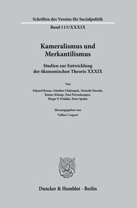 Abbildung von: Kameralismus und Merkantilismus. - Duncker & Humblot