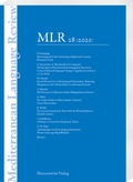 Cover: Mediterranean Language Review 28 (2021) - Harrassowitz Verlag