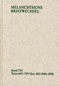 Cover: Melanchthons Briefwechsel / Textedition. Band T 23: 6691-7093 (Januar 1553-Februar 1554) - frommann-holzboog