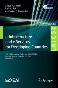 Abbildung von: e-Infrastructure and e-Services for Developing Countries - Springer