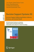 Cover: Decision Support Systems XII: Decision Support Addressing Modern Industry, Business, and Societal Needs - Springer
