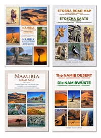Abbildung von: Das komplette Kartenset NAMIBIA Plus (4-teilig) - Wild Photo Shop