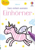 Cover: Kleine Kreativ-Werkstatt - Ganz einfach ausmalen: Einh&ouml;rner - Usborne