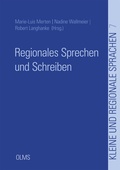 Cover: Regionales Sprechen und Schreiben - Georg Olms Verlag