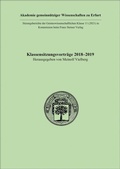 Cover: Klassensitzungsvortr&auml;ge 2018-2019 - Franz Steiner Verlag