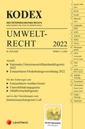 Cover: KODEX Umweltrecht 2022 - inkl. App - LexisNexis Verlag ARD ORAC GmbH