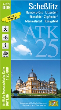 Abbildung von: ATK25-D09 Scheßlitz (Amtliche Topographische Karte 1:25000) - Landesamt für Digitalisierung, Breitband und Vermessung, Bayern