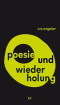 Cover: poesie und wiederholung - Universit&auml;tsverlag Hildesheim