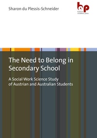Bild: The Need to Belong in Secondary School - Barbara Budrich Academic Press