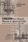Cover: Concern for Church Mission and Spiritual Gifts - Wipf and Stock Publishers