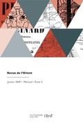 Cover: Revue de l'Orient - Hachette Livre Bnf
