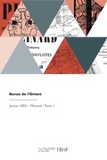 Cover: Revue de l'Orient - Hachette Livre Bnf