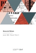 Cover: Revue de l'Orient - Hachette Livre Bnf