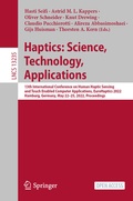 Cover: Haptics: Science, Technology, Applications - Springer