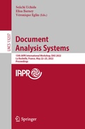 Cover: Document Analysis Systems - Springer